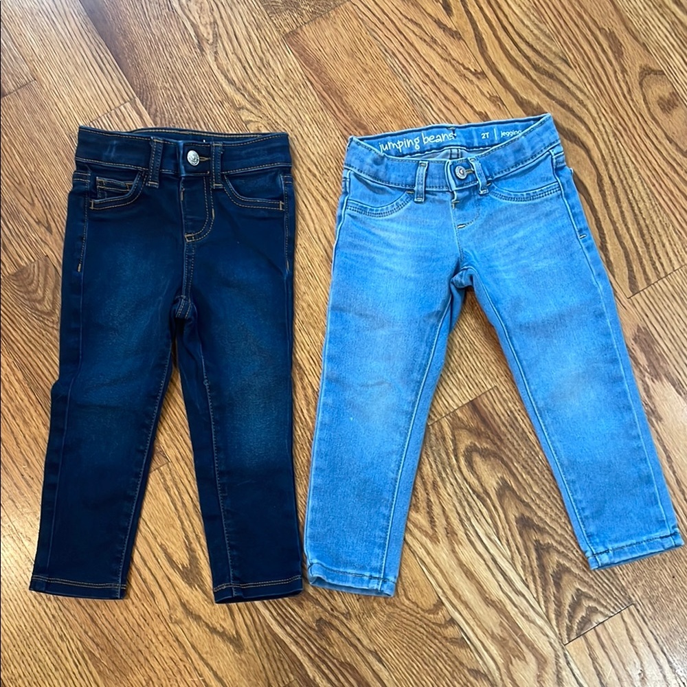 Jumping Beans Jeggings. Size 2T. Excellent to Like New Condition. Both Included.